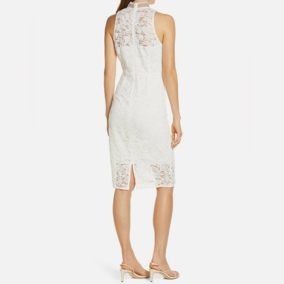 NWT Eliza J Lace Sheath Dress in Ivory, size 6, Wedding, Event, Church, Easter - Picture 2 of 14